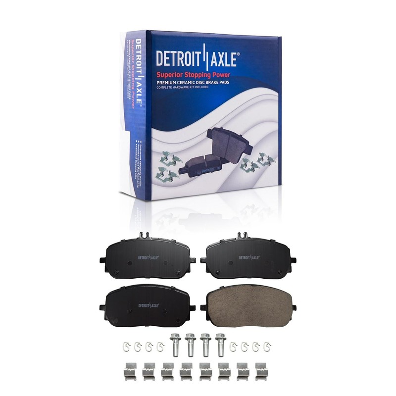 Front Rear Drilled Rotors Brake Pads for 2019 2020 2021 2022 Mercedes-Benz A220 gallery