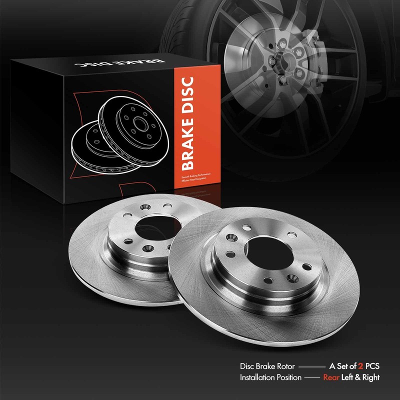 New Rear Sides Disc Brake Rotors for Ford Fusion 2006-2012 Lincoln MKZ 2007-2012 gallery