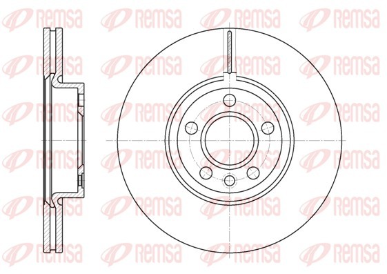 Remsa 6728.10 Brake Disc for Audi, Bentley, Ford, Porsche, Seat, VW