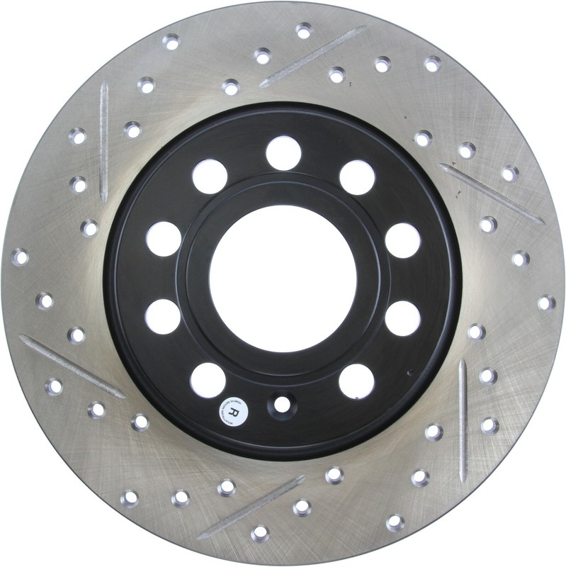 StopTech Sport Drilled & Slotted 1-Piece Rear Brake Rotor for 10-18 VW Jetta gallery