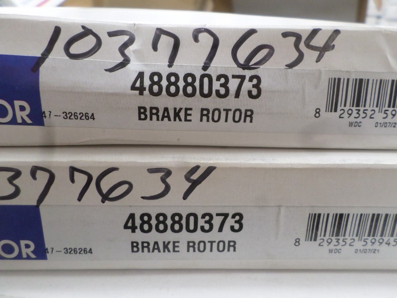 LOT OF 2 NAPA REAR BRAKE ROTORS - PART # 488803 gallery