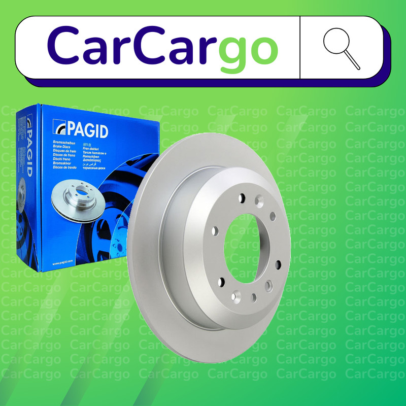 Pagid Solid Rear Brake Discs Pair For Kia Sedona 2.9 CRDi 2001-2015 324 mm