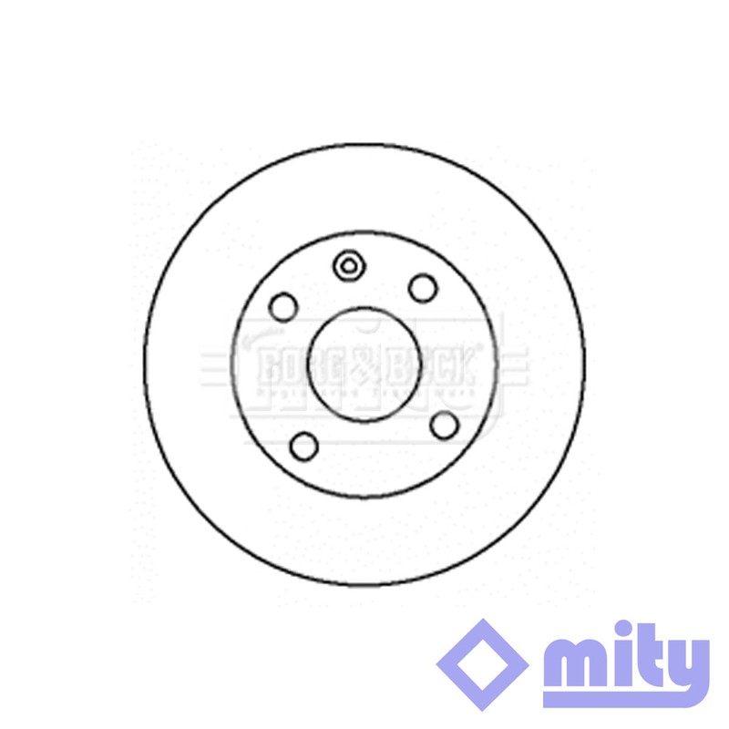 Fits Tacuma Lacetti Evanda 1.4 1.6 1.8 2.0 1x Brake Disc Front Mity 96328338