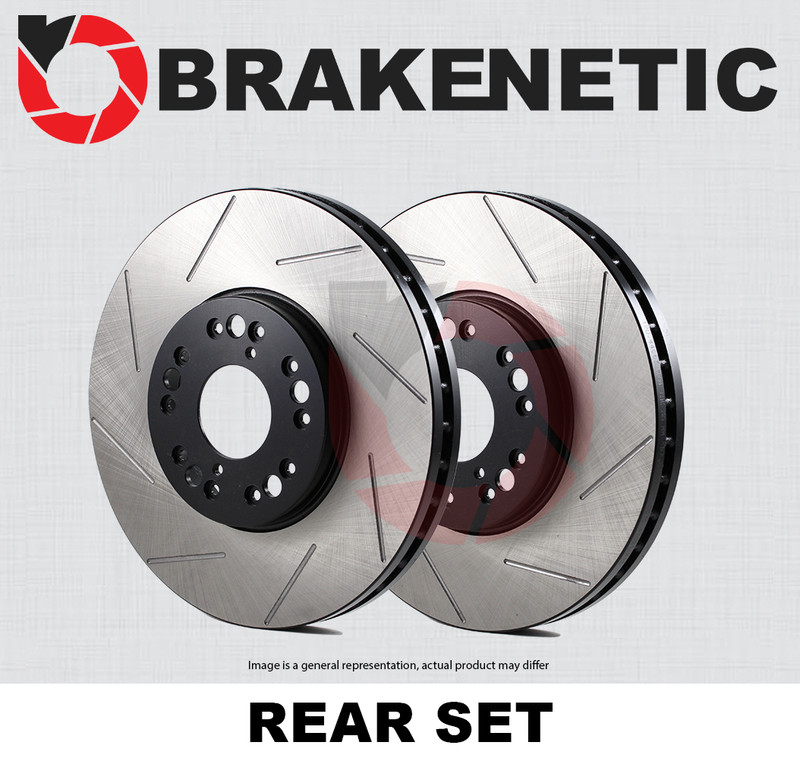 REAR SET BRAKENETIC Premium Slotted Brake Disc Rotors BNP46041.SS