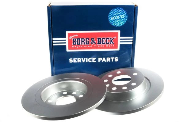Borg & Beck BBD4319 Rear Brake Discs Pair 278mm Solid Fits Cadillac Fiat Opel gallery