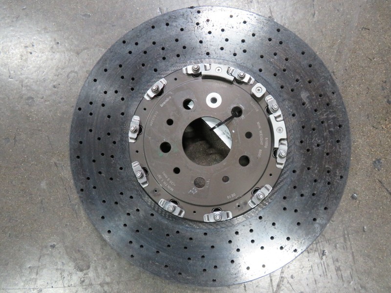 Ferrari 458 Italia, Spider, Front CCM Carbon Brake Rotor, Used, P/N 304562