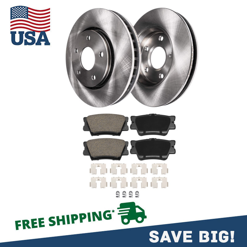 Fit 2006 -2016 2017 2018 Toyota Rav4 Lexus HS250H REAR Brake Disc Rotors + Pads