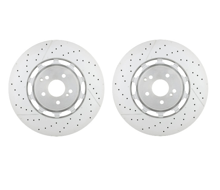 Front & Rear Discs w/Brake Pads & Sensors For 14-21 Maybach S650 S63 AMG S65 AMG gallery