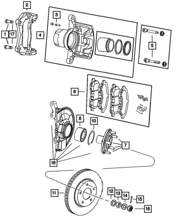 Genuine Mopar Brake Rotor 5105513AA gallery