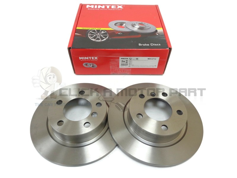 Mintex Rear 2 Brake Discs Set For Mini R60 Countryman 1.6 2.0 2010-2016