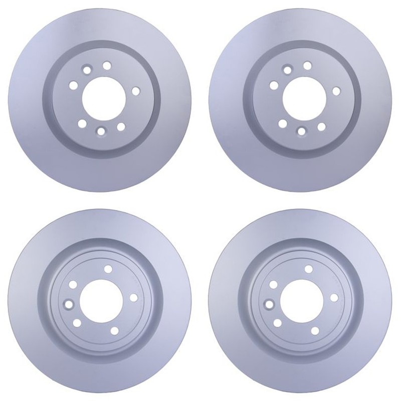 Hella Front 360mm Rear 350mm Brake Rotors Kit For Discovery Range Rover Sport