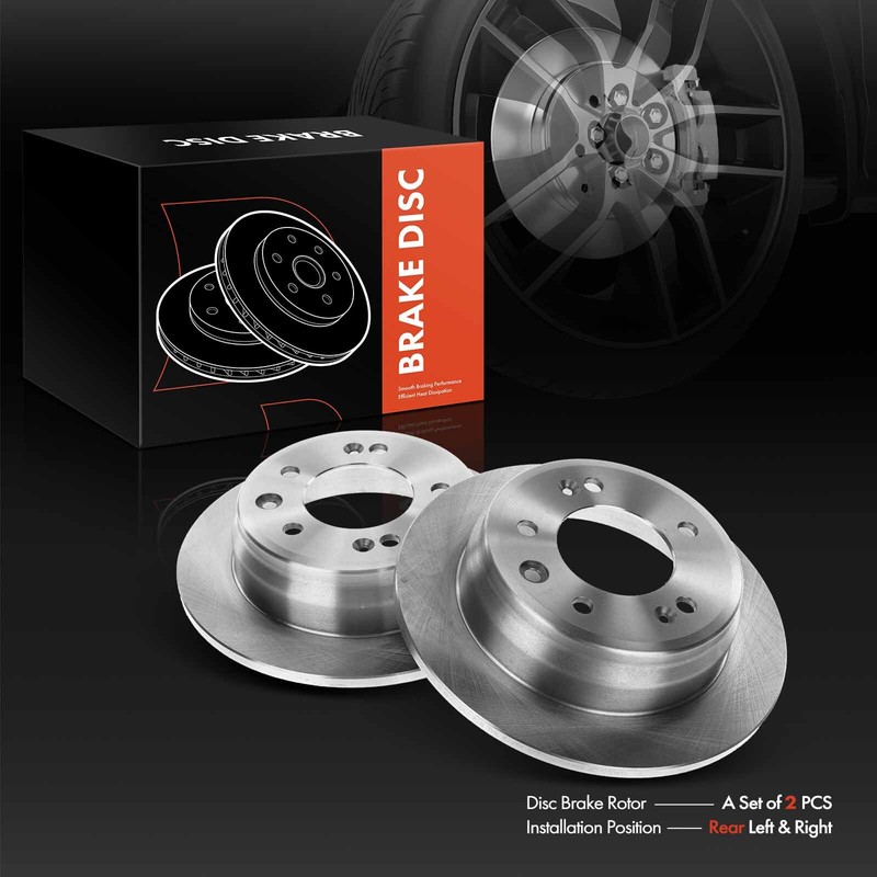 Rear Disc Brake Rotors for Hyundai Elantra 2009-2012 Tucson Kia Sportage 11-16 gallery