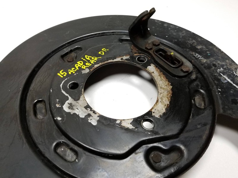13 14 15 16 GMC Acadia Rear Brake Disc Rotor Guard Left & Right Pair OEM gallery