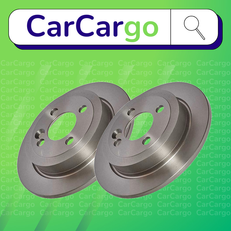 Premium Solid Rear Brake Discs Pair For Mini Mini One D 2003-2013 259 mm