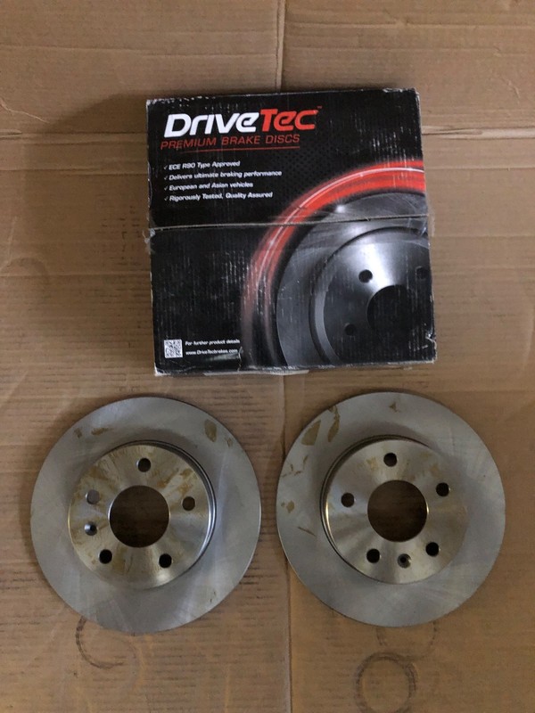 Rear Solid Brake Discs for Vauxhall Opel Astra G H Zafira A B Drivetec DM3406 gallery