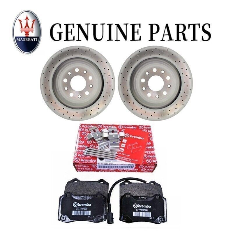 OEM GENUINE Maserati Ghibli Quattroporte rear brake pads&rotors 14-16 US