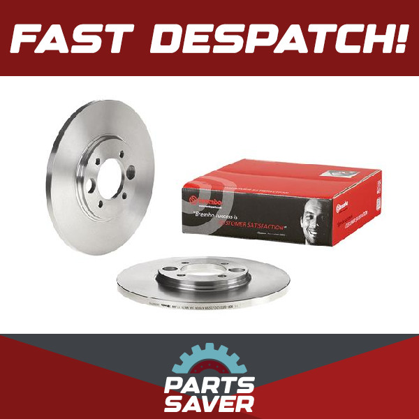 2x Brake Discs Pair Solid fits DAIMLER DOUBLE SIX 5.3 Rear 73 to 93 264mm Set
