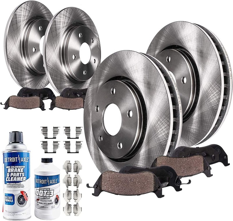 5-Lug Front & Rear Brake Pads Rotors for 2006-2018 Toyota RAV4