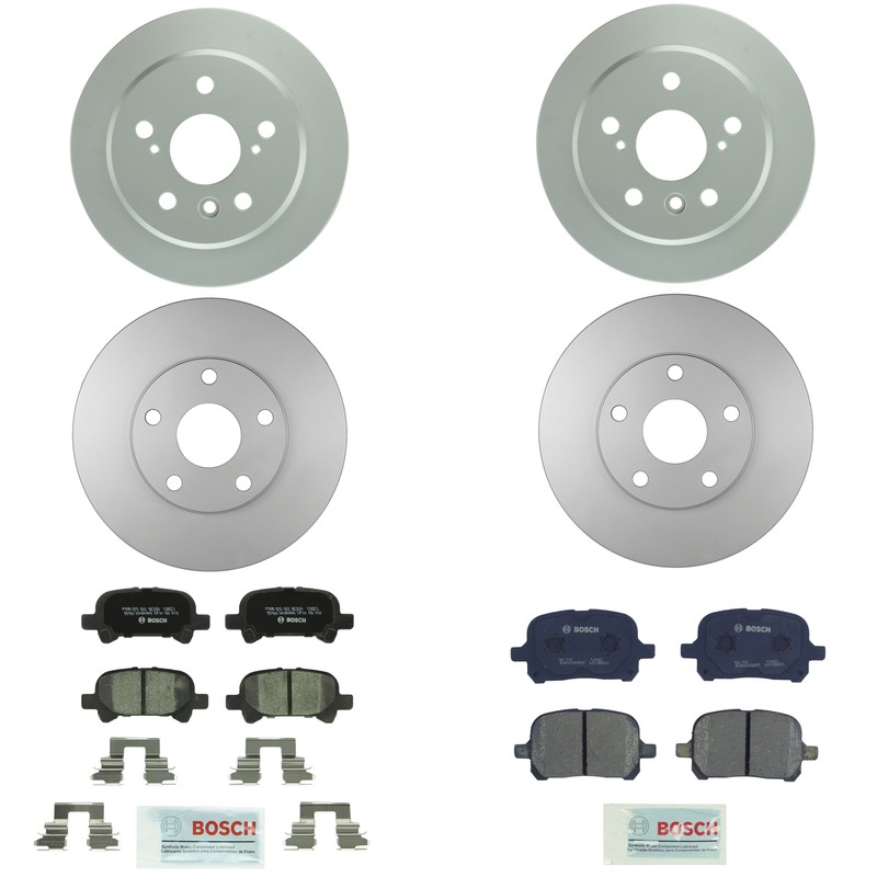 Bosch Front 275mm & Rear 268.80mm Brake Kit Disc Rotors Ceramic Pads For Solara