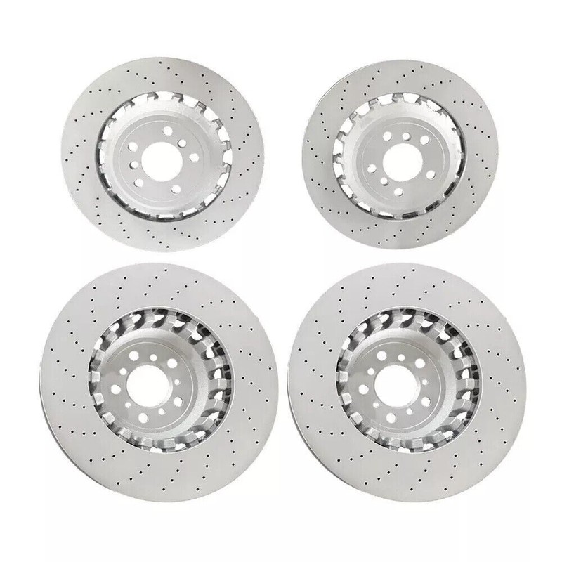 New For BMW F06 F10 F12 M5 M6 Front & Rear Vented & Drilled Disc Brake Rotors US gallery