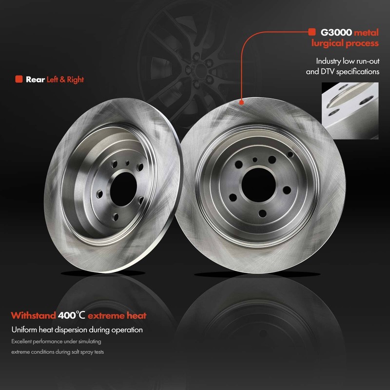 6x Rear Disc Rotors&Ceramic Brake Pads for Mercedes-Benz ML320 R350 ML450 ML500 gallery