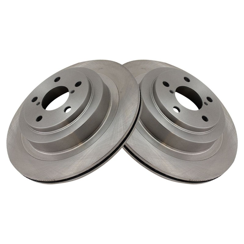 TRQ Rear Brake Rotors Set For 2006-2007 Subaru Impreza 2005-2011 Legacy gallery