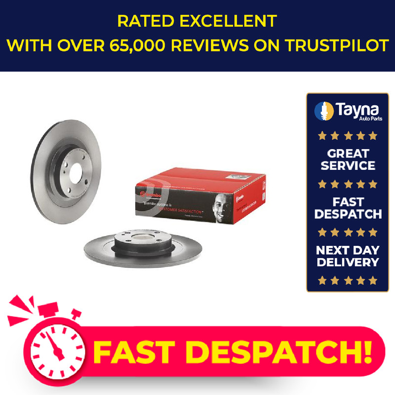 2x Brake Discs Pair Solid fits MAZDA MX5 Mk4, ND 2.0 Rear 2015 on 280mm Set New