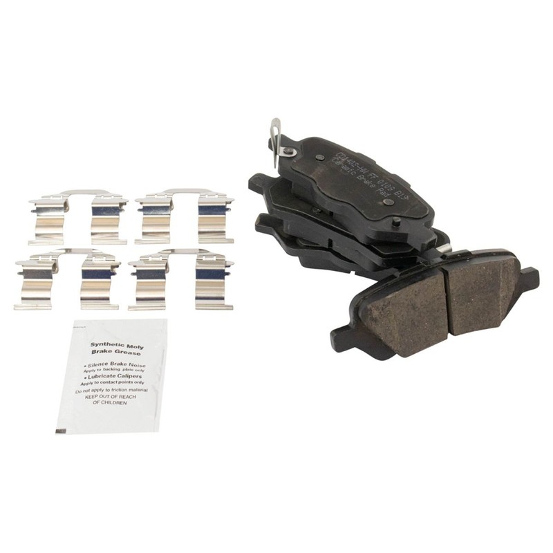 TRQ Front & Rear Ceramic Brake Pad & Rotor Front & Rear Kit w/Fluids for Toyota gallery