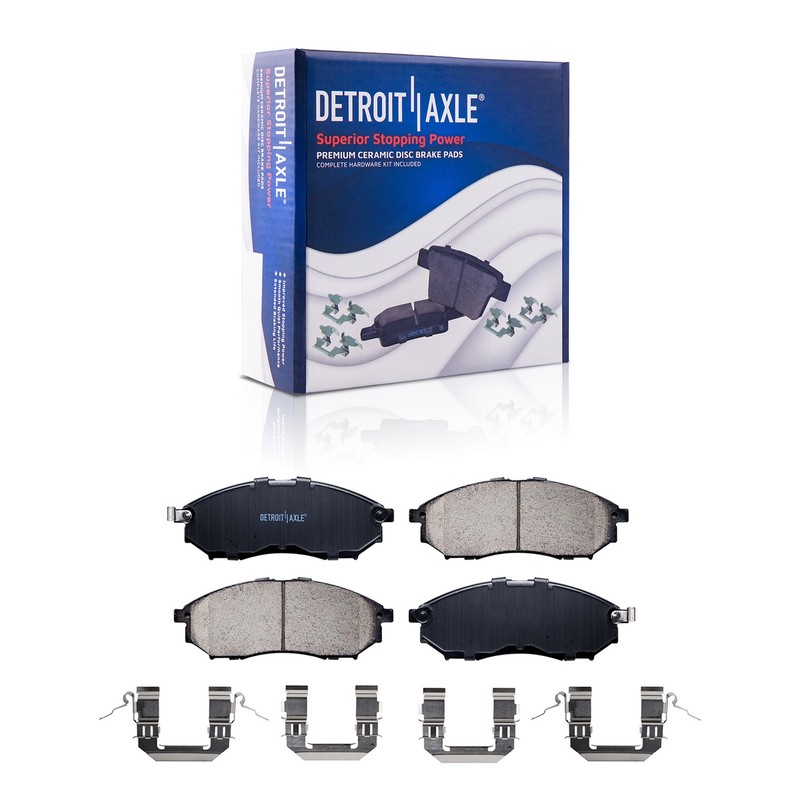 2WD 5-Lug Front & Rear Brake Pads Rotors for 2005-2019 Nissan 370Z gallery