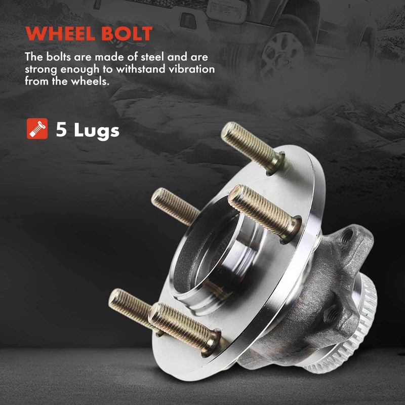 Disc Rotor & Brake Pad + Wheel Hub Bearing for Mitsubishi Eclipse Galant Rear gallery