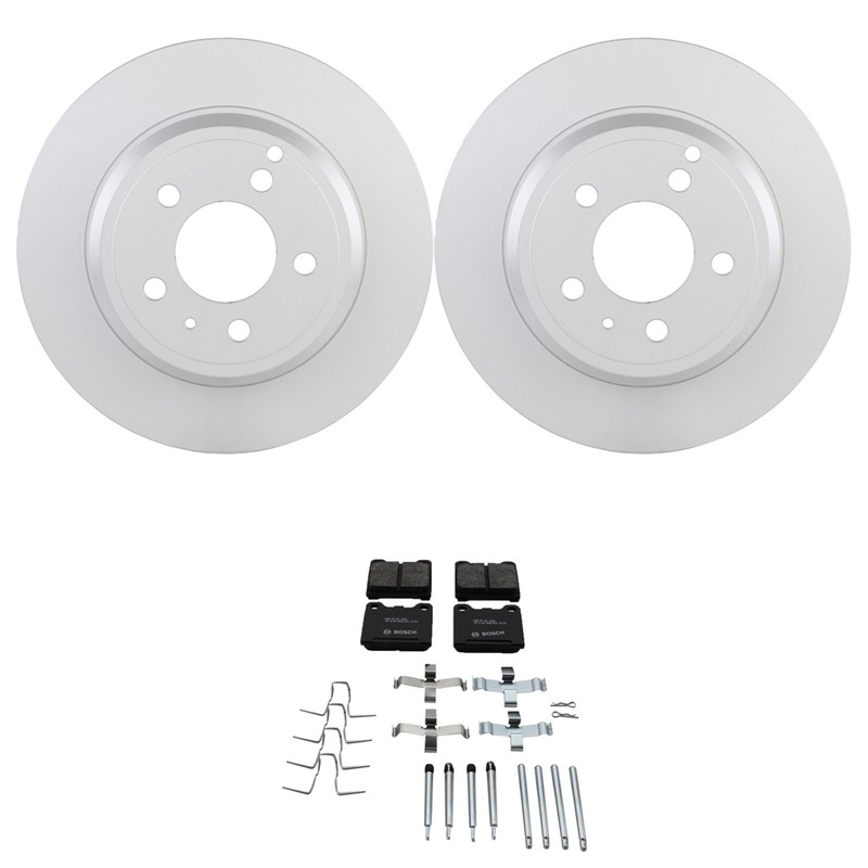 Bosch Rear Disc Brake Rotors & Semi-Met Brake Pads Kit for 850 C70 S70 V70 FWD