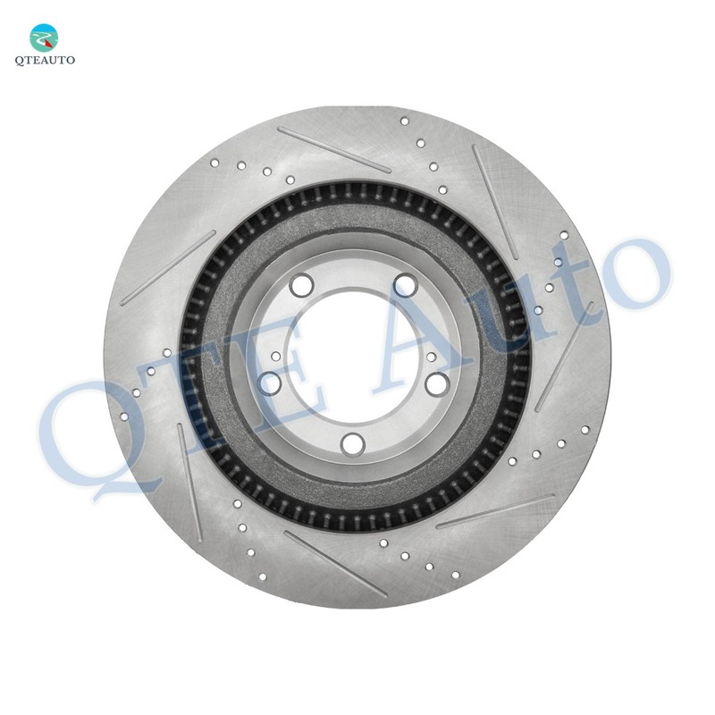 4 Front 355mm-Rear 345mm Drilled Slotted Brake Rotors To 2007-2021 Toyota Tundra gallery