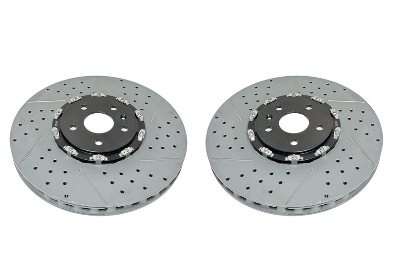 Front Drill Slot Cryogen Brake Rotors 2016-2024 Camaro ZL1 CTS-V CTSV w/Brembo