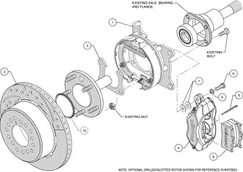 Wilwood 140-7140-D Forged Dynalite Rear Parking Brake Kit gallery