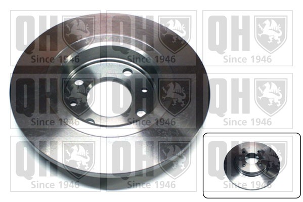 2x Brake Discs Pair Solid Front 259mm BDC5615 Quinton Hazell Set 6001547683 New gallery