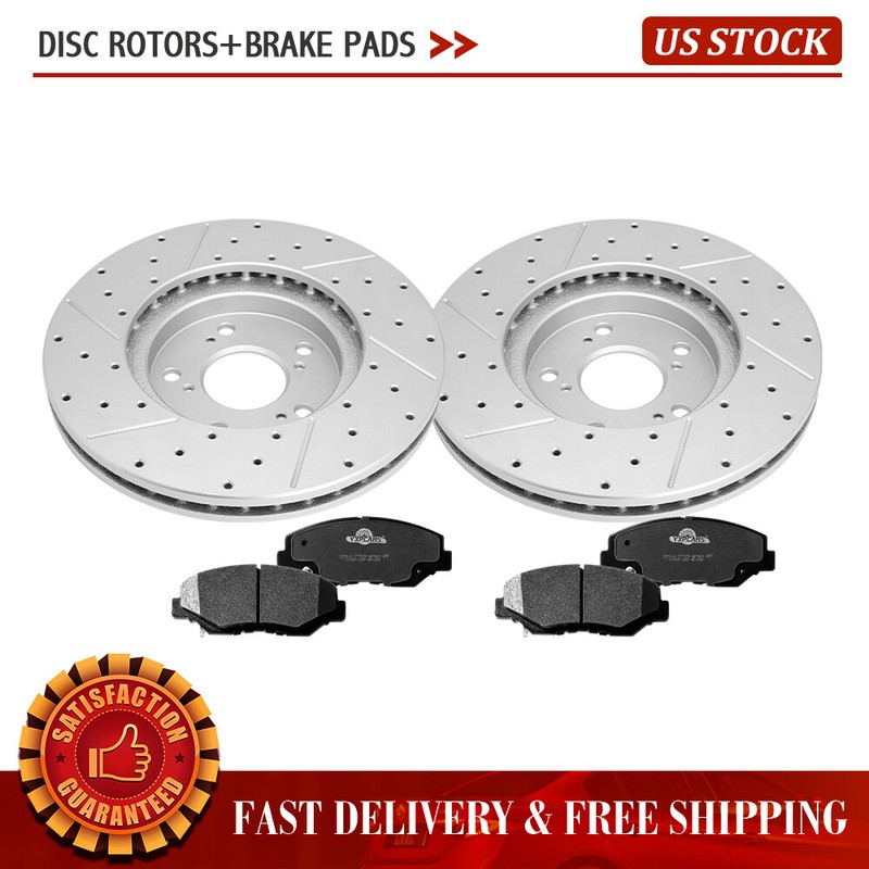 Front Disc Brake Rotors Ceramic Brake Pads Kit For 2003 – 2008 Honda Pilot