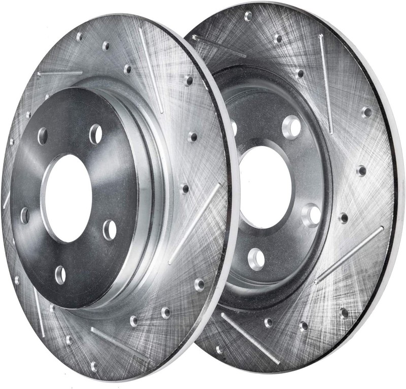 Front & Rear DRILLED SLOTTED Rotors + Ceramic Brake Pads for 2009-2014 Acura TL gallery