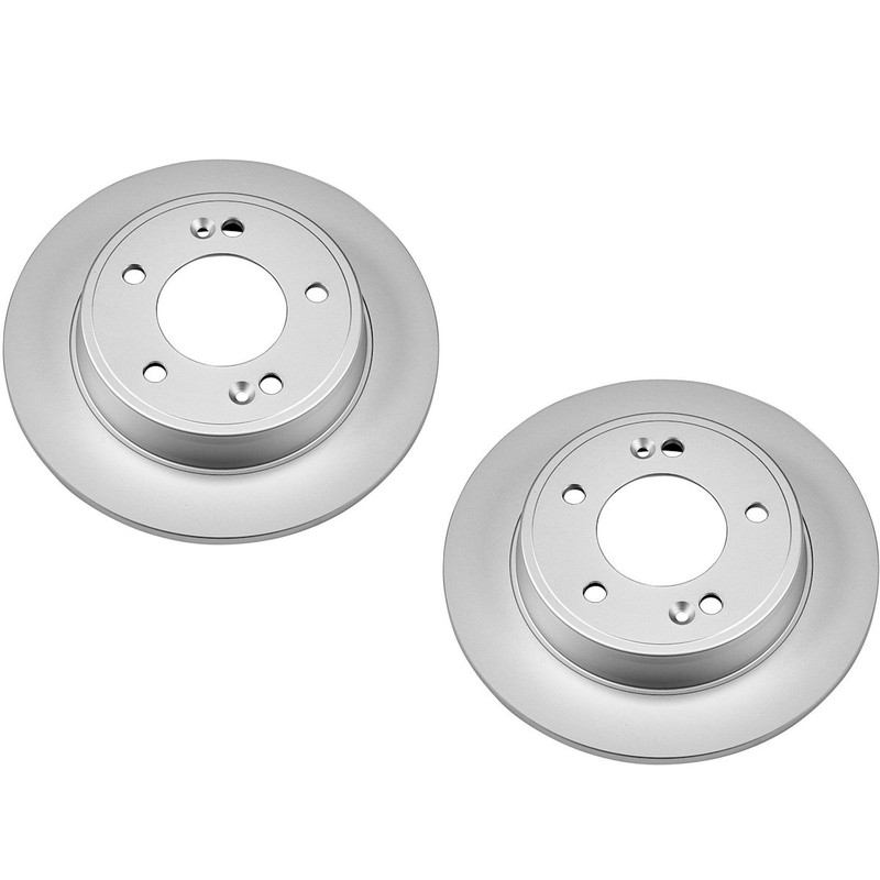 SET-P15JBR1563EVC-2 Powerstop Brake Discs 2-Wheel Set Rear FWD Sedan for Venue