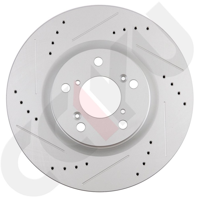Front Drilled & Slotted Brake Rotors For Honda Odyssey 2011 2012 2013 2014 gallery