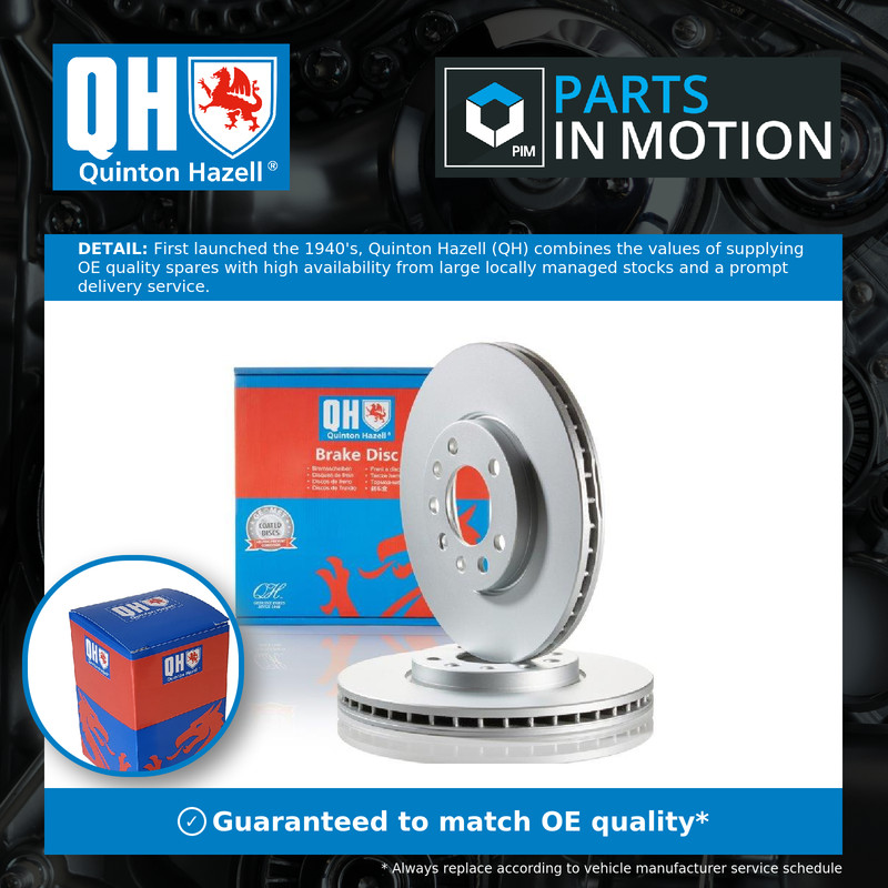 2x Brake Discs Pair Vented fits SAAB 9-3 YS3F 2.0 Front 02 to 15 285mm Set QH