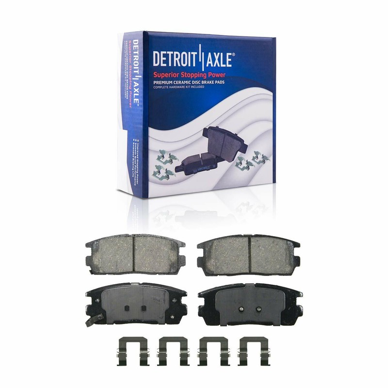 Front Rear Drilled Rotor Brake Pad Wheel Hub 24pc Lugnut w/key for Chevy Equinox gallery
