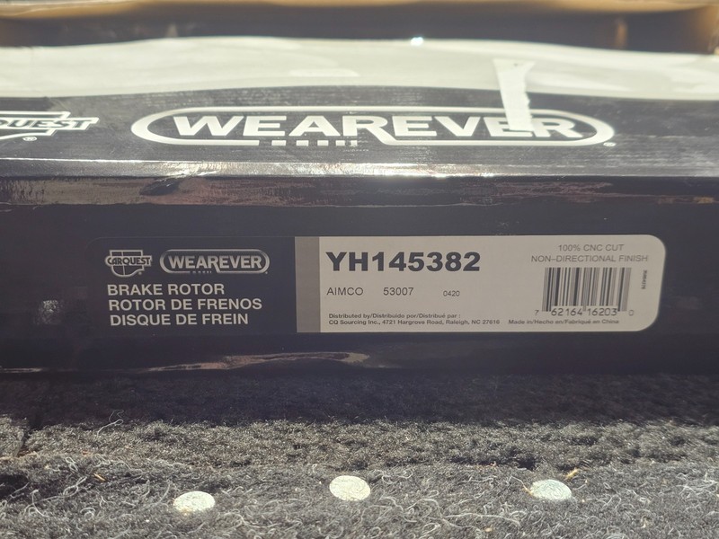 (QTY 2) Wearever YH145382 Front Disc Brake Rotor For 03 Dodge Durango gallery