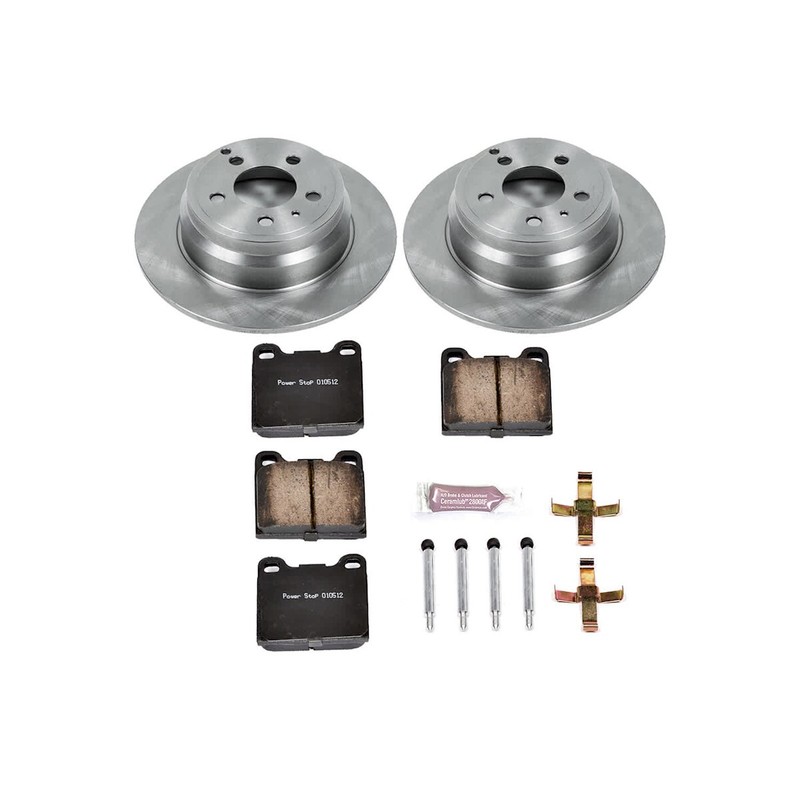 KOE3145 Powerstop Brake Disc and Pad Kits 2-Wheel Set Rear for Volvo C70 V70 S70 gallery