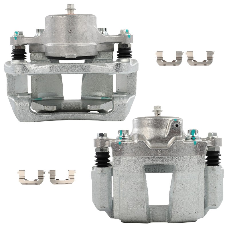 Brake Front Calipers Pair W/Bracket Driver Passenger For 11-2014 Hyundai Sonata