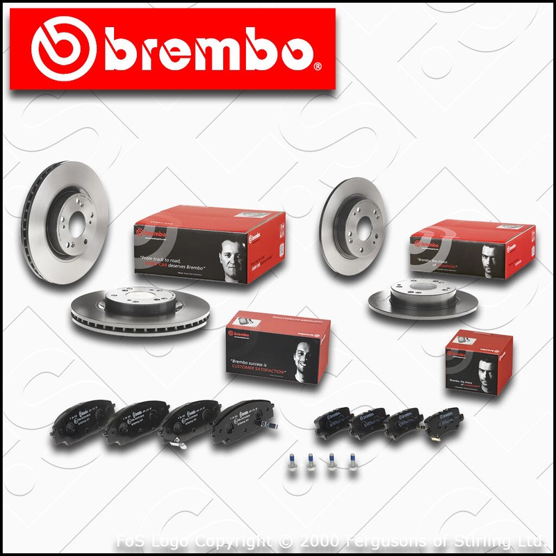BREMBO FRONT & REAR BRAKE DISCS & PADS HONDA CIVIC TYPE-R (FN2) (2006-2010)