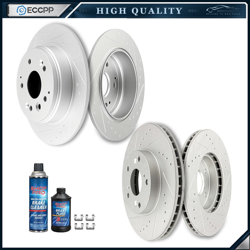 Slotted Front & Rear Brake Discs Rotors For Honda Element 2003 – 2011 Kit
