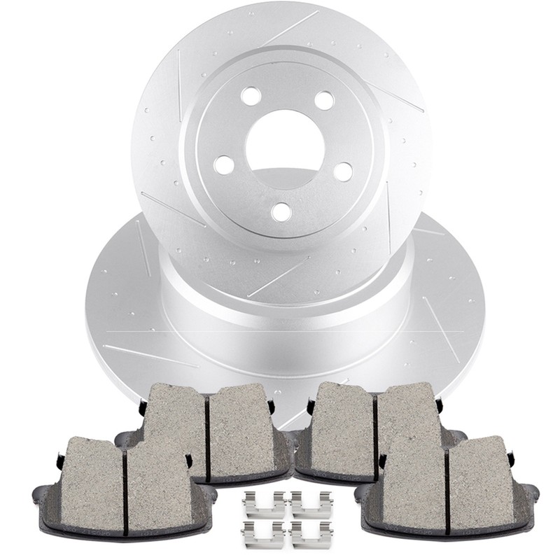 For Chrysler 300 2005 – 2015 Rear Brake Discs Rotors and Ceramic Pads 320mm