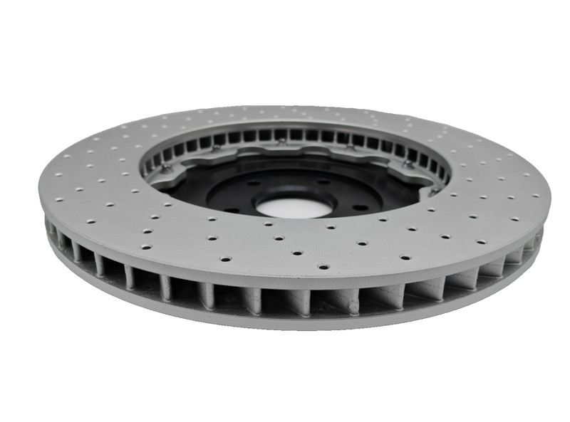 Two-Piece Drilled Floating Front Disc Brake Rotor 40206KB50A For Nissan GT-R gallery