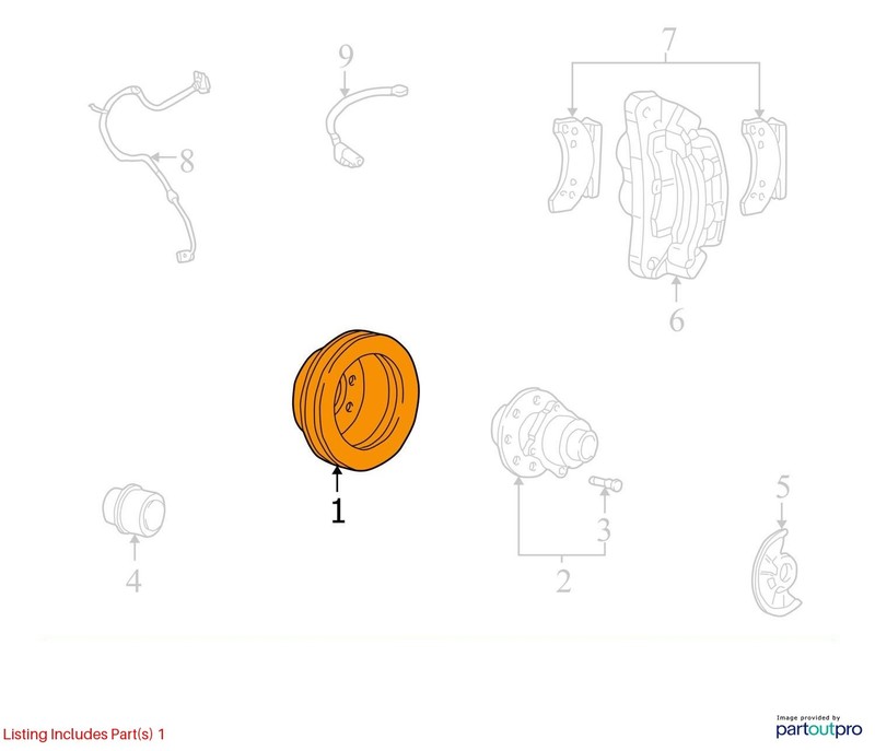 Front Disc Brake Rotor from 2005 FORD F350SD DRW 3578069 gallery