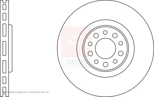 2X APEC Front Brake Discs for ALFA ROMEO GIULIETTA 2010-20 330mm Vented SDK6465 gallery